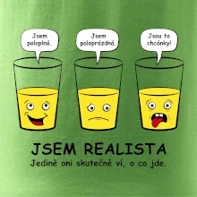 Jsem realista - skleničky (Hana-creative)