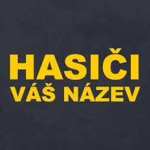 Hasiči - žlutý nápis - váš název sboru