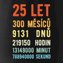 Narozeniny 25 přepočet času