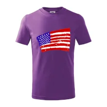 Americká vlajka ohnutá