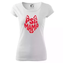 Psí máma nápis v hlavě