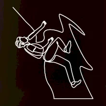 Lezec na skále jedním tahem