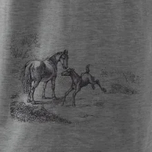 Kůň a hříbě malované