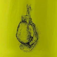 Boxerské rukavice kreslené na výšku