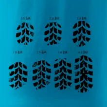 Pneumatiky - obtisk v závislosti na tlaku