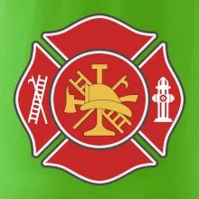 Fire department logo červené