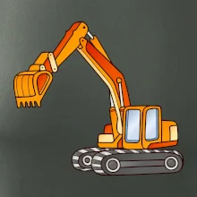 Bagr bez nápisu oranžový