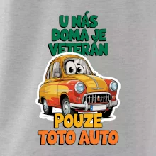 U nás doma je veterán pouze toto auto barevný nápis