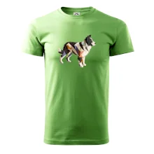 Border colie slepená z papíru