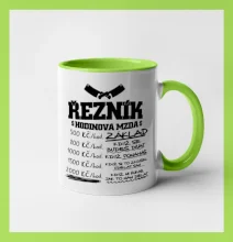 Hodinová mzda řezník