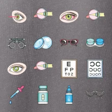 Oční lékař ikony