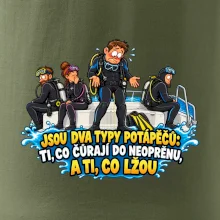 Dva typy potápěčů v neoprenu