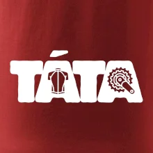 Táta nápis - cyklista