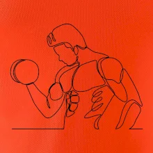 Fitness muž jedním tahem