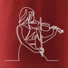 Houslistka jedním tahem