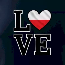 Love Polská vlajka