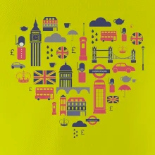 Anglie symboly srdce