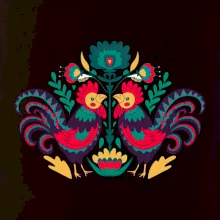 Folklor - Slepice barevné