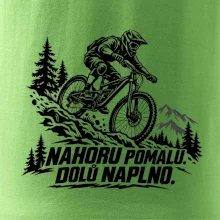 Nahoru pomalu dolů naplno - horský sjezdař