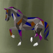 Kůň geometrie barevný