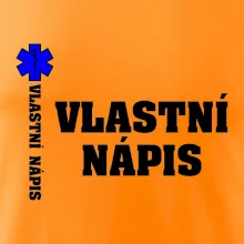 Hvězda života - vlastní nápis vpředu a vzadu
