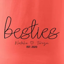 Párové mikiny - Besties Jména a rok