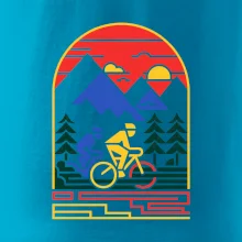 Cyklista na horách - logo