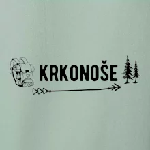 Krkonoše nápis