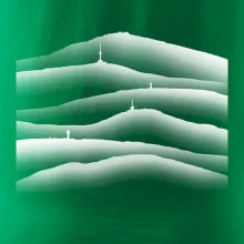 Stínované siluety Českých hor