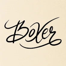 Boxer - nápis okrasný