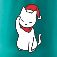 Vánoční kočka mávající