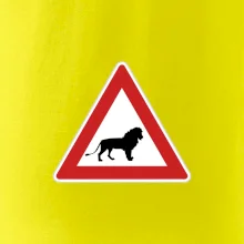 Dopravní značka - Pozor lev