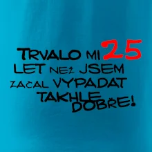 Trvalo mi 25 let než jsem začal vypadat takhle dobře