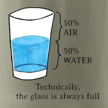 Technically, the glass is always full