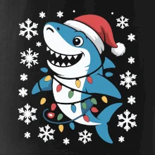 Vánoční žralok a vločky