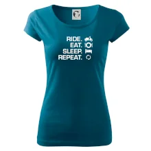 Ride Eat Sleep Repeat moto skútr