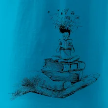 Čtenář - ruka kreslená