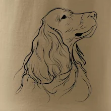 Anglický kokršpaněl černá kresba