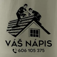 Tričko pro pokrývače - Dva dělníci