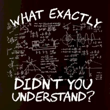What exactly didnt you understand - physics