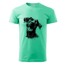 Černobílá karikatura Labrador tmavý