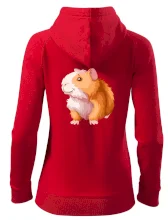 Morče - kreslené, bílo oranžové