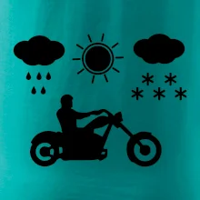 Motorkář za každého počasí - chopper