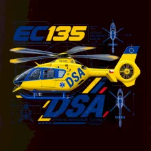 EC135 – technický motiv (DSA)