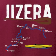 Mapa řeky Jizery