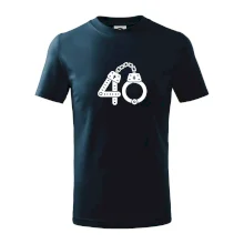 Narozeninové tričko pro policajta - pouta 40