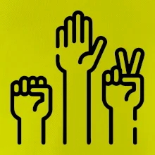 Kamen nůžky papír ikony