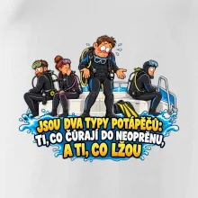 Dva typy potápěčů v neoprenu