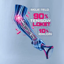 Moje tělo tvoří z 90 % tenisový loket