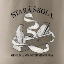 Stará škola hoblík a kus poctivýho dřeva